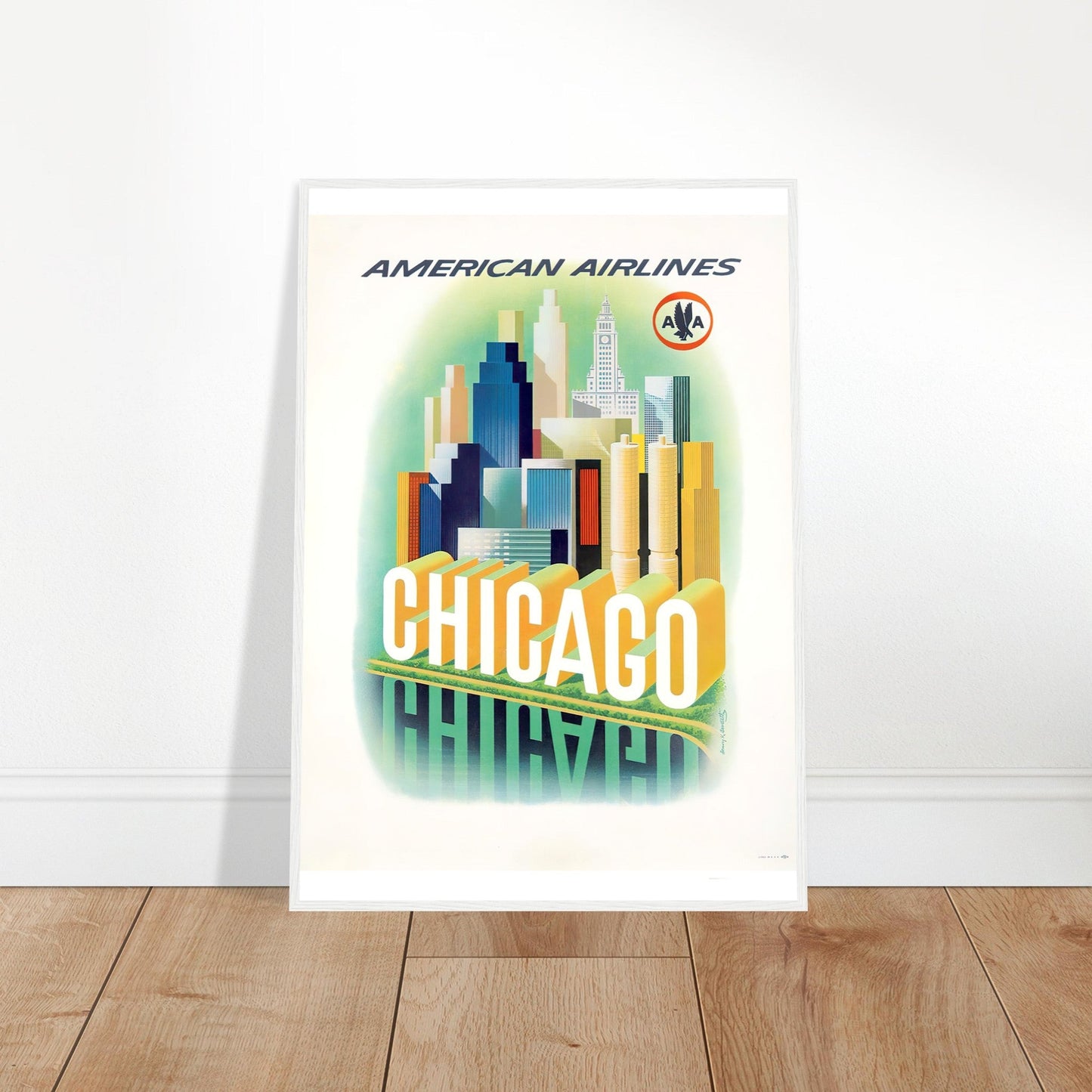 American Airlines Vintage Poster Reprint on Premium Matte Paper - Posterify