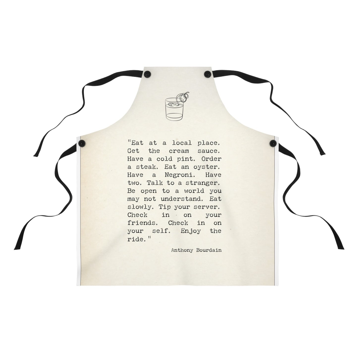 Anthony Bourdain Quote Apron - Posterify