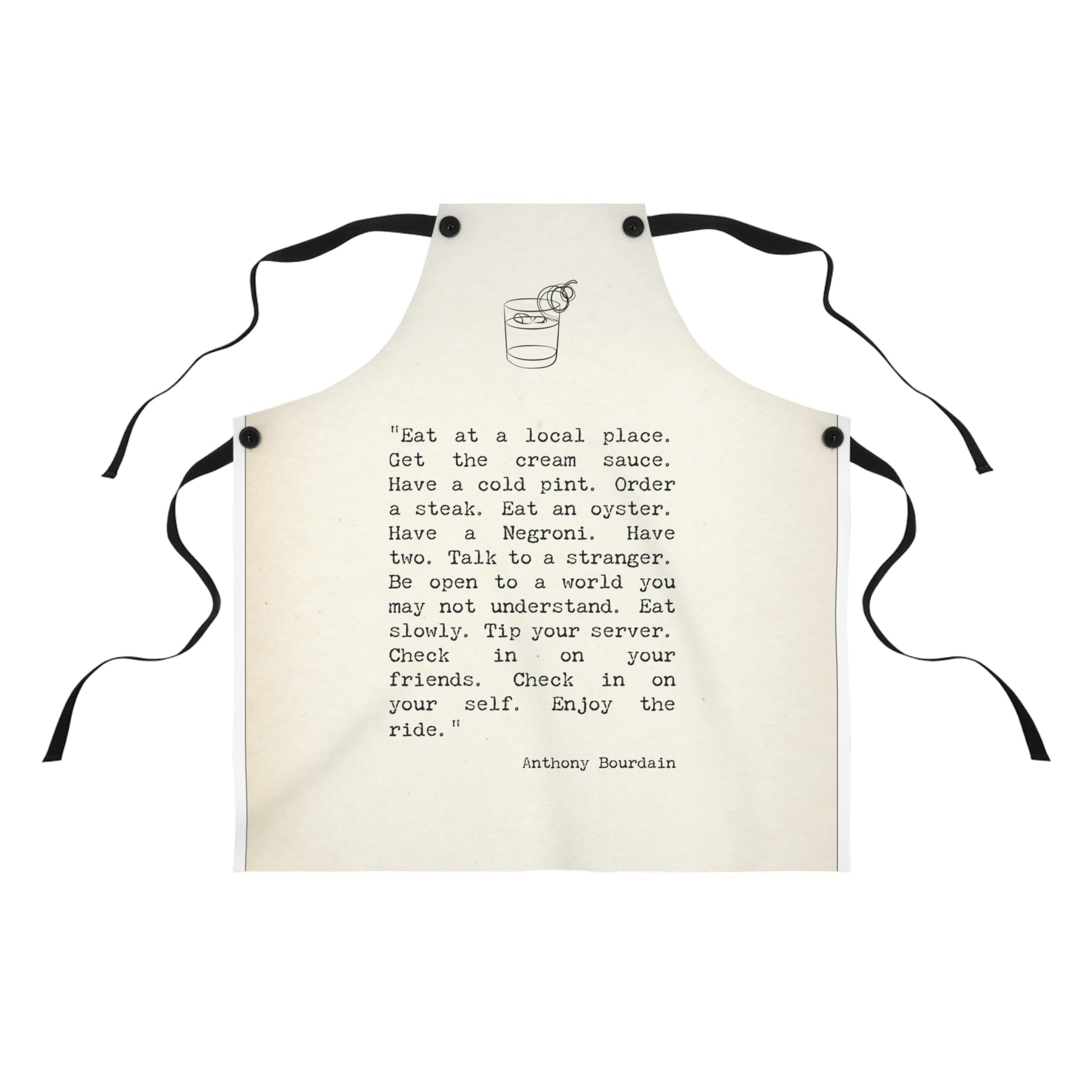 Anthony Bourdain Quote Apron - Posterify