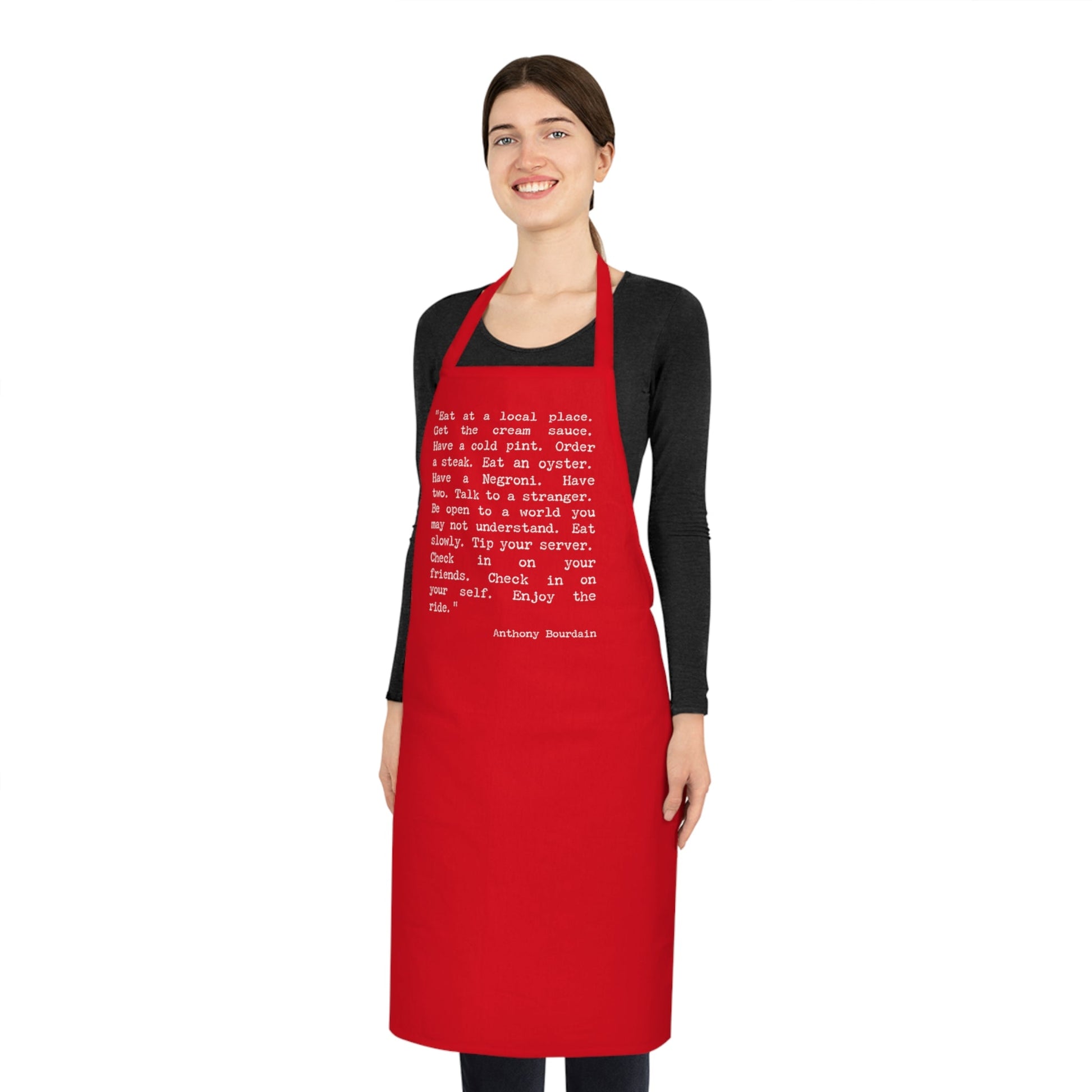 Anthony Bourdain Quote Cotton Apron - Posterify