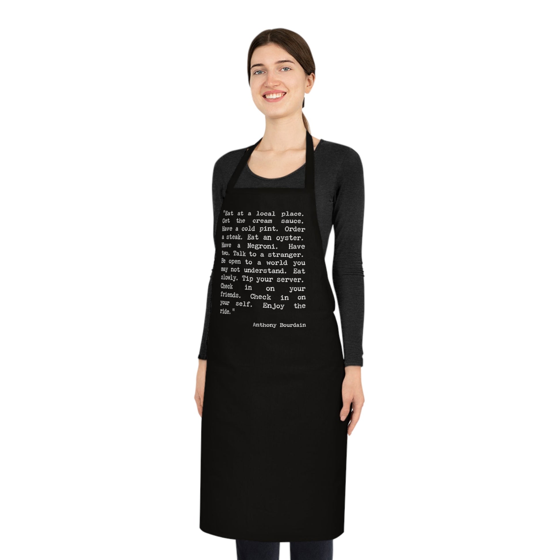 Anthony Bourdain Quote Cotton Apron - Posterify