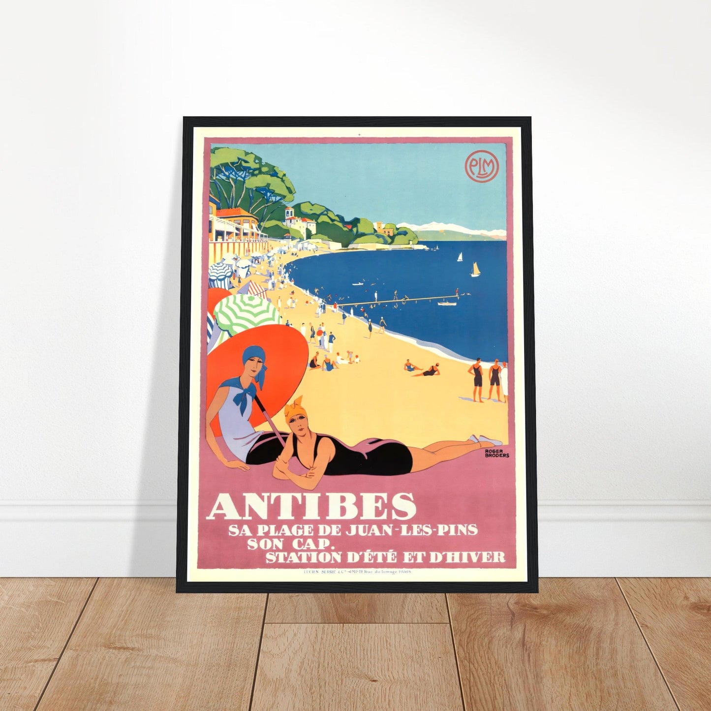 Antibes Vintage Poster Reprint on Premium Matte Paper - Posterify