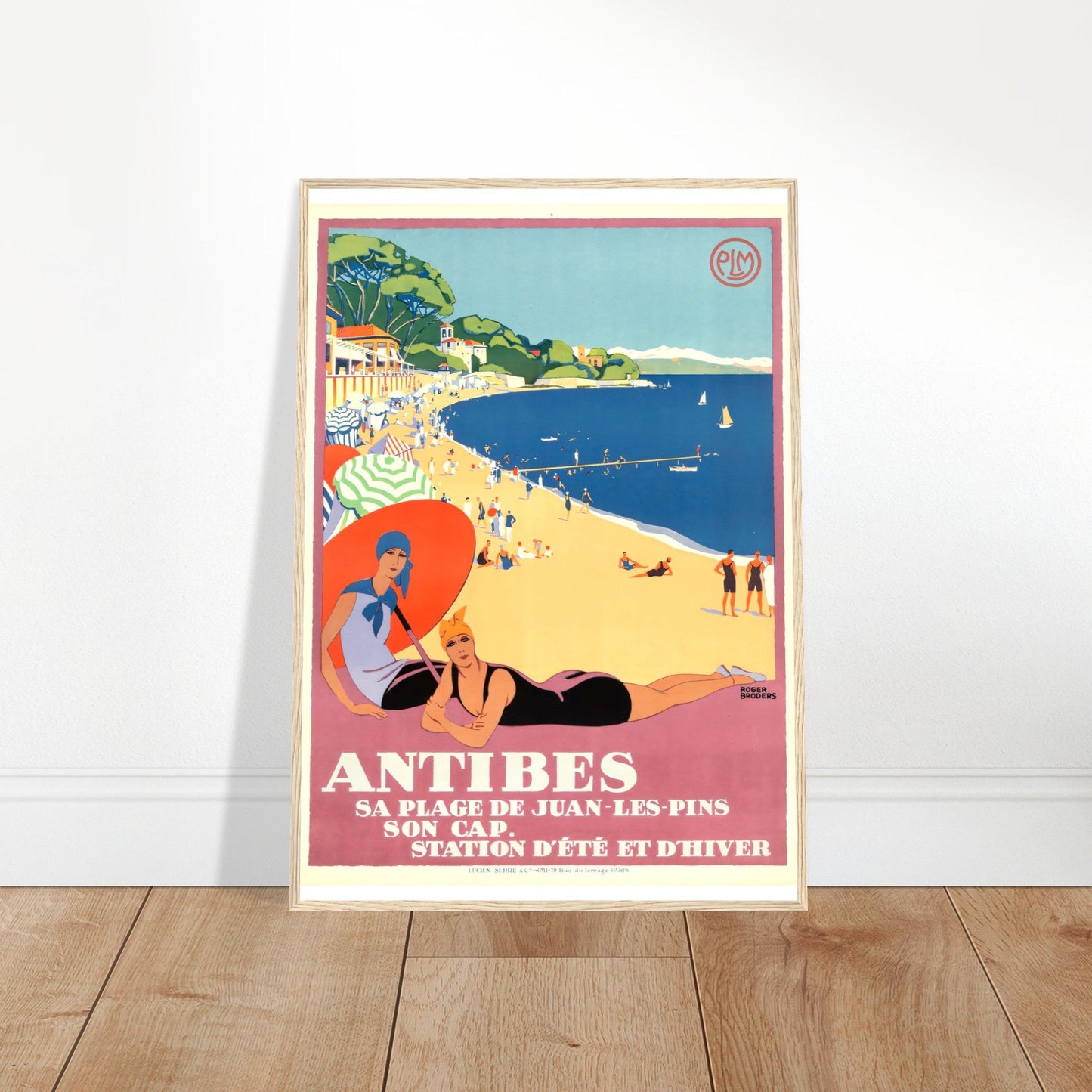 Antibes Vintage Poster Reprint on Premium Matte Paper - Posterify