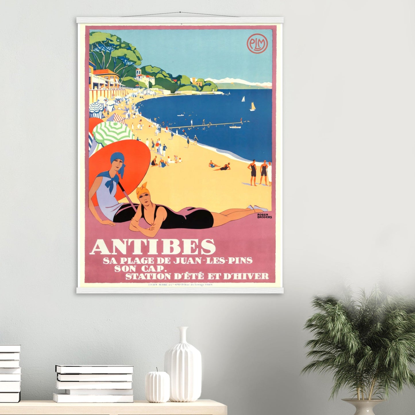 Antibes Vintage Poster Reprint on Premium Matte Paper - Posterify