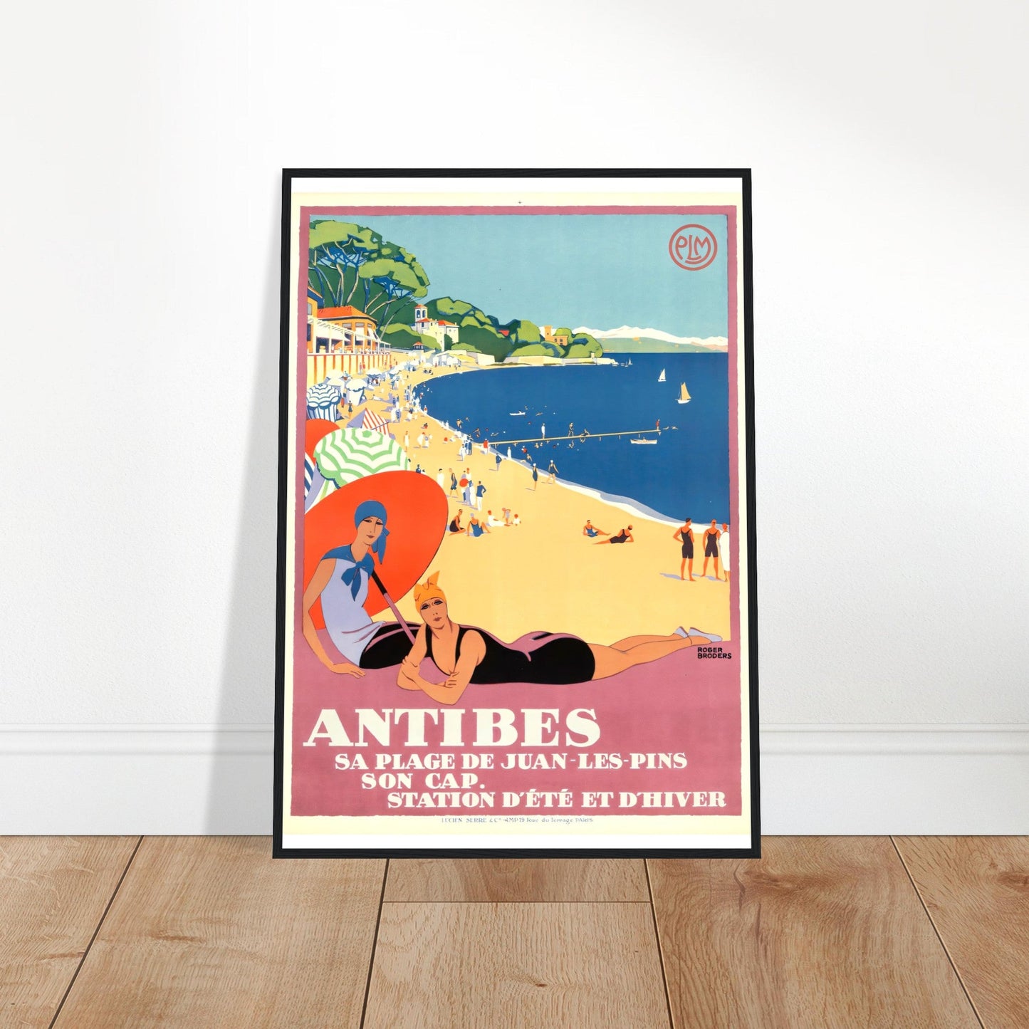 Antibes Vintage Poster Reprint on Premium Matte Paper - Posterify