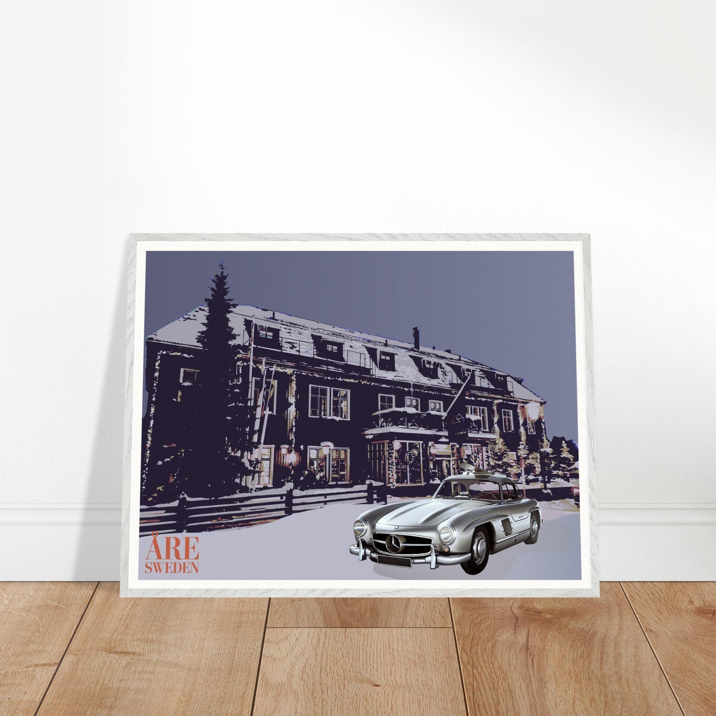 Åre, Åregården, Mercedes Benz 300 SL, Wall art - Posterify