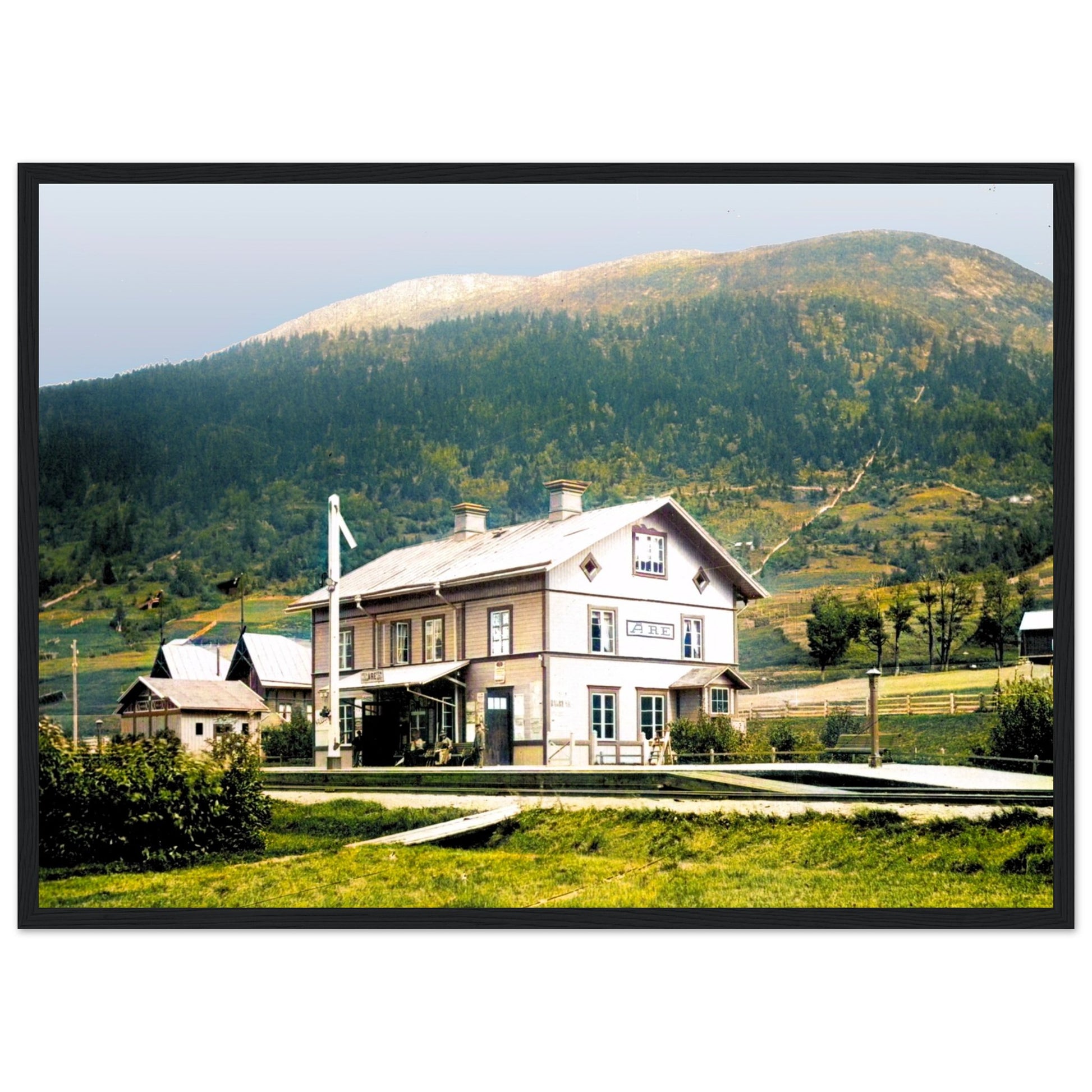 Åre Station 1890 Colorized B/W Photo by Posterify Design - Posterify