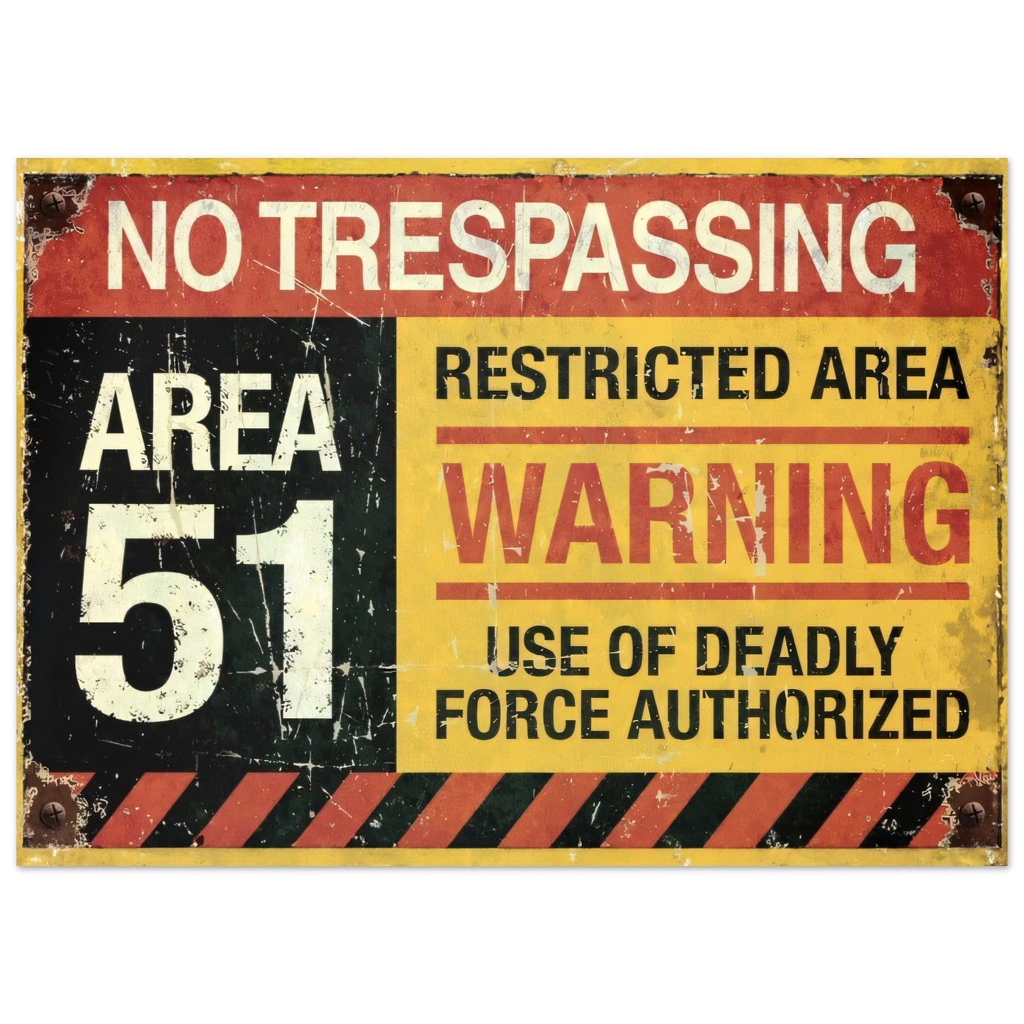 Area 51 UFO Aluminum Print - Posterify