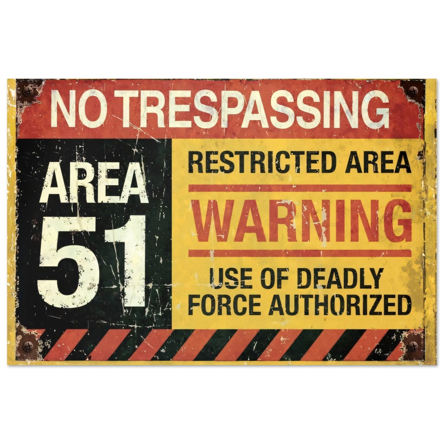 Area 51 UFO Aluminum Print - Posterify