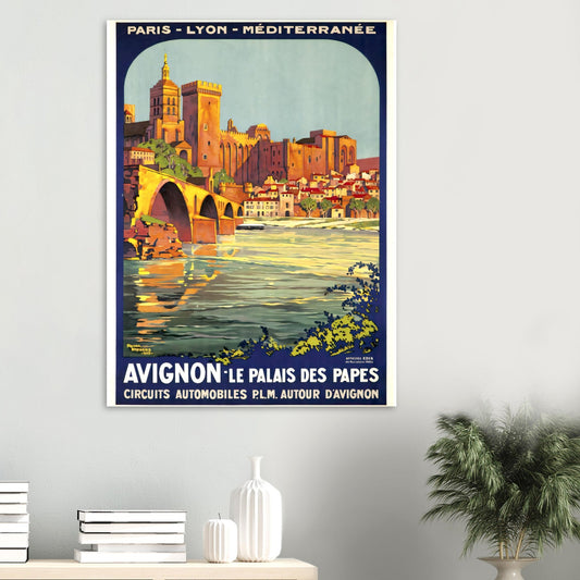 Avignon Vintage Poster Reprint on Premium Matte Paper - Posterify