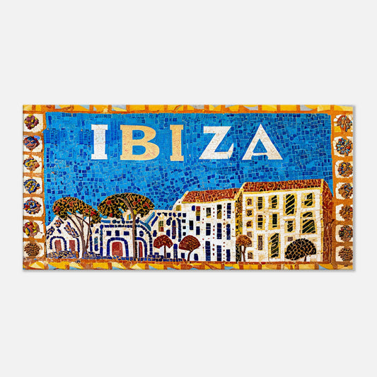 Canvas Print of Ibiza, Spain, Roman Mosaic by Posterify Design