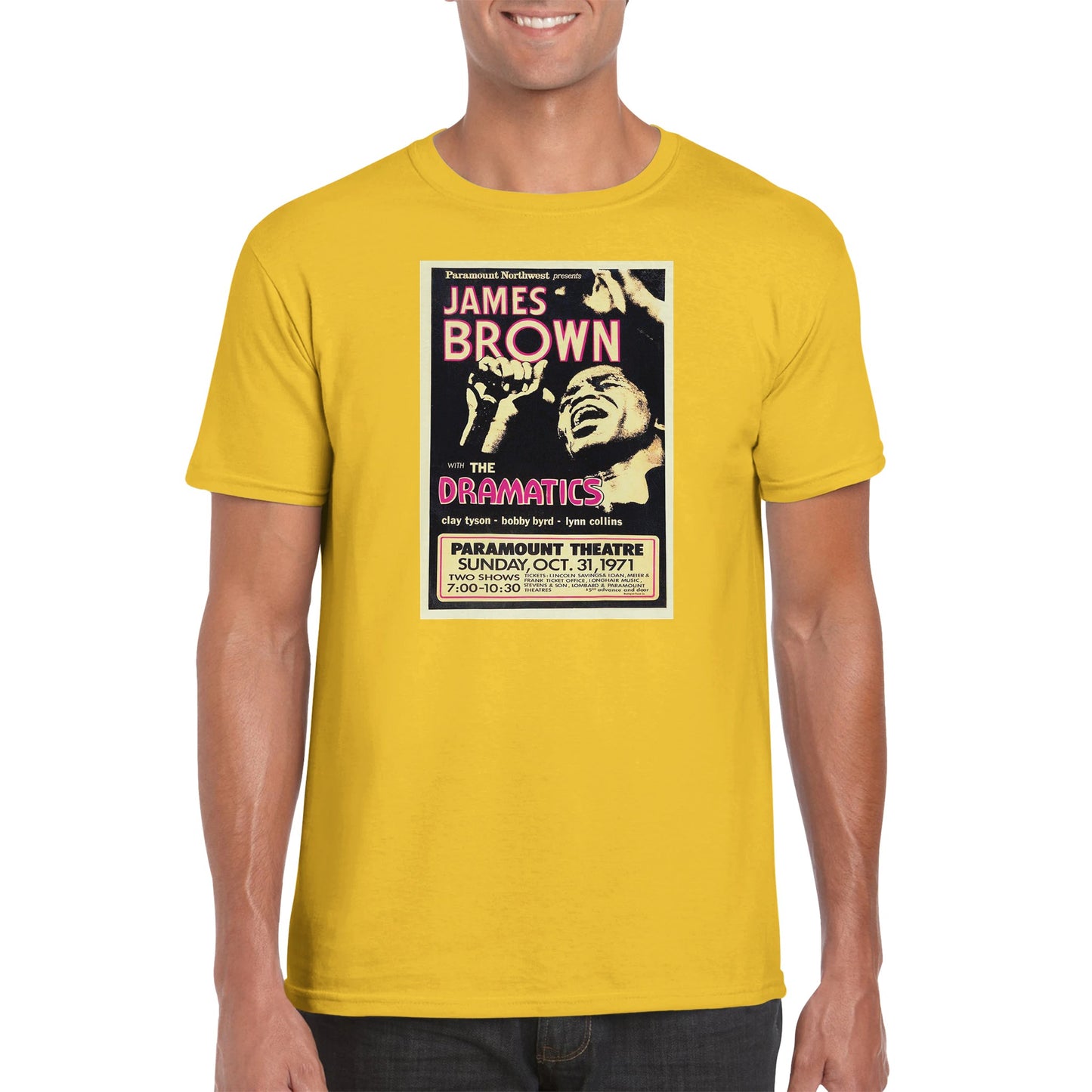 James Brown Classic Unisex Crewneck T-shirt - Posterify