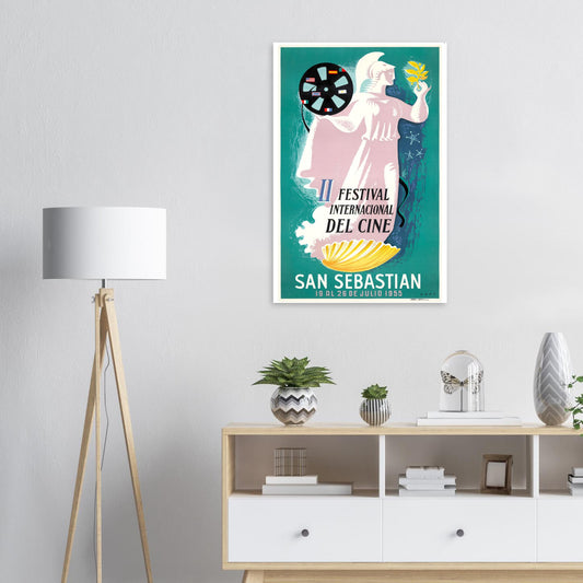 San Sebastián Vintage Poster Reprint on Premium Matte Paper