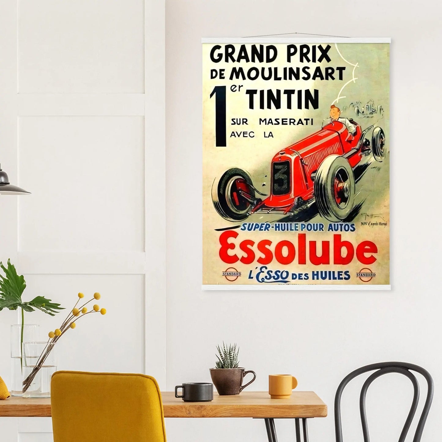 Tintin Vintage Poster Reprint on Premium matte Paper - Posterify