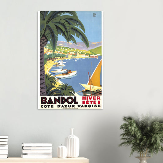 Bandol Vintage Poster Reprint on Premium Matte Paper - Posterify