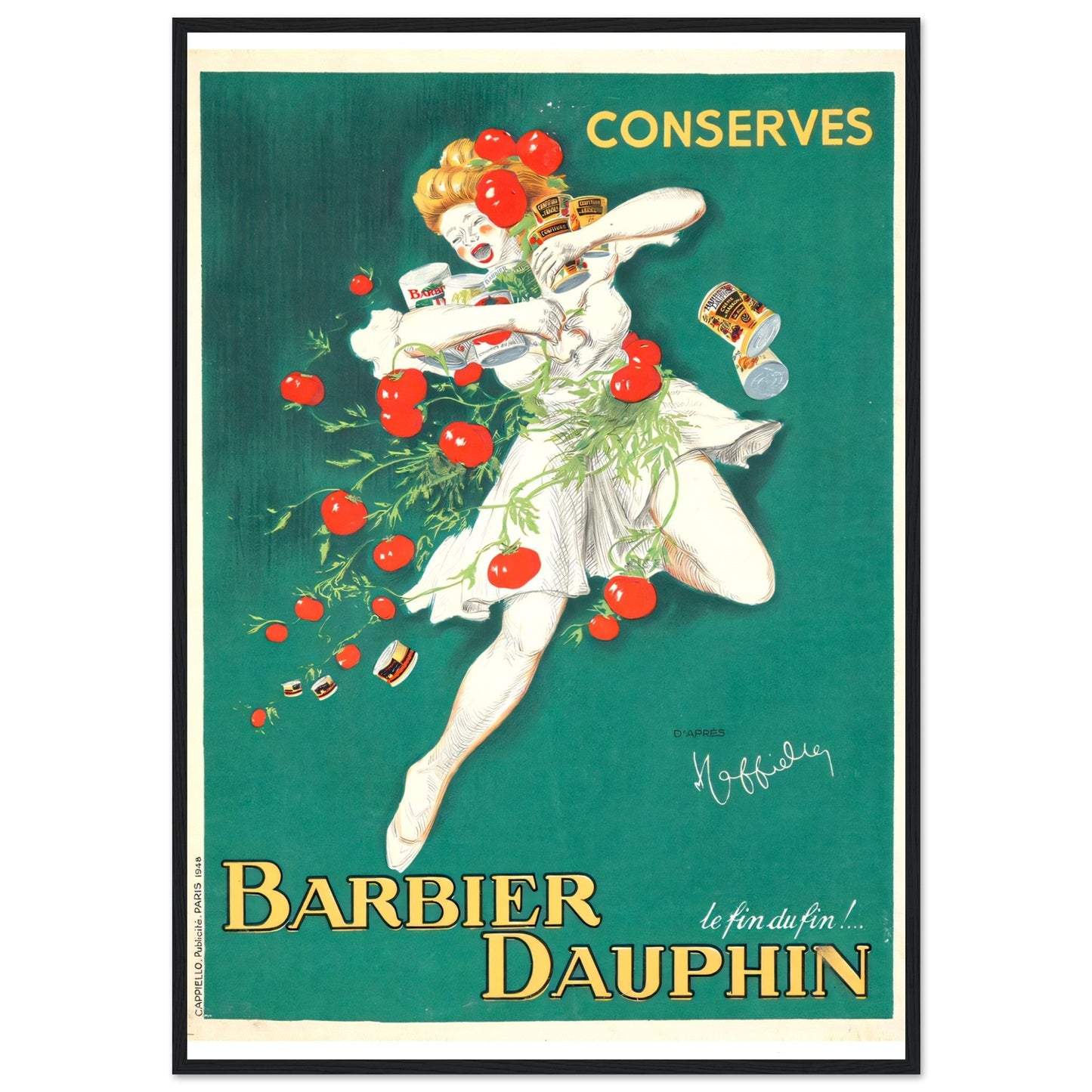 Barbier Dauphin Vintage poster reprint on Premium Matte Paper - Posterify