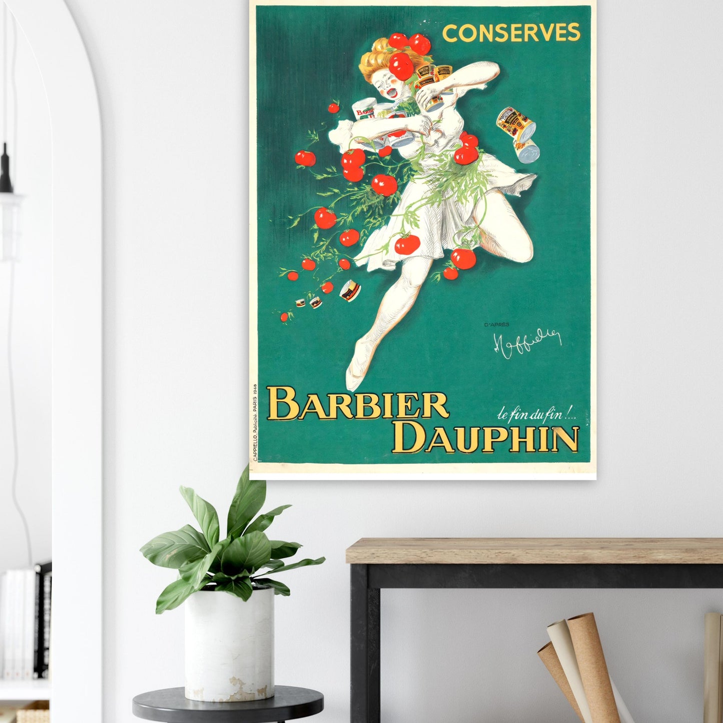 Barbier Dauphin Vintage poster reprint on Premium Matte Paper - Posterify