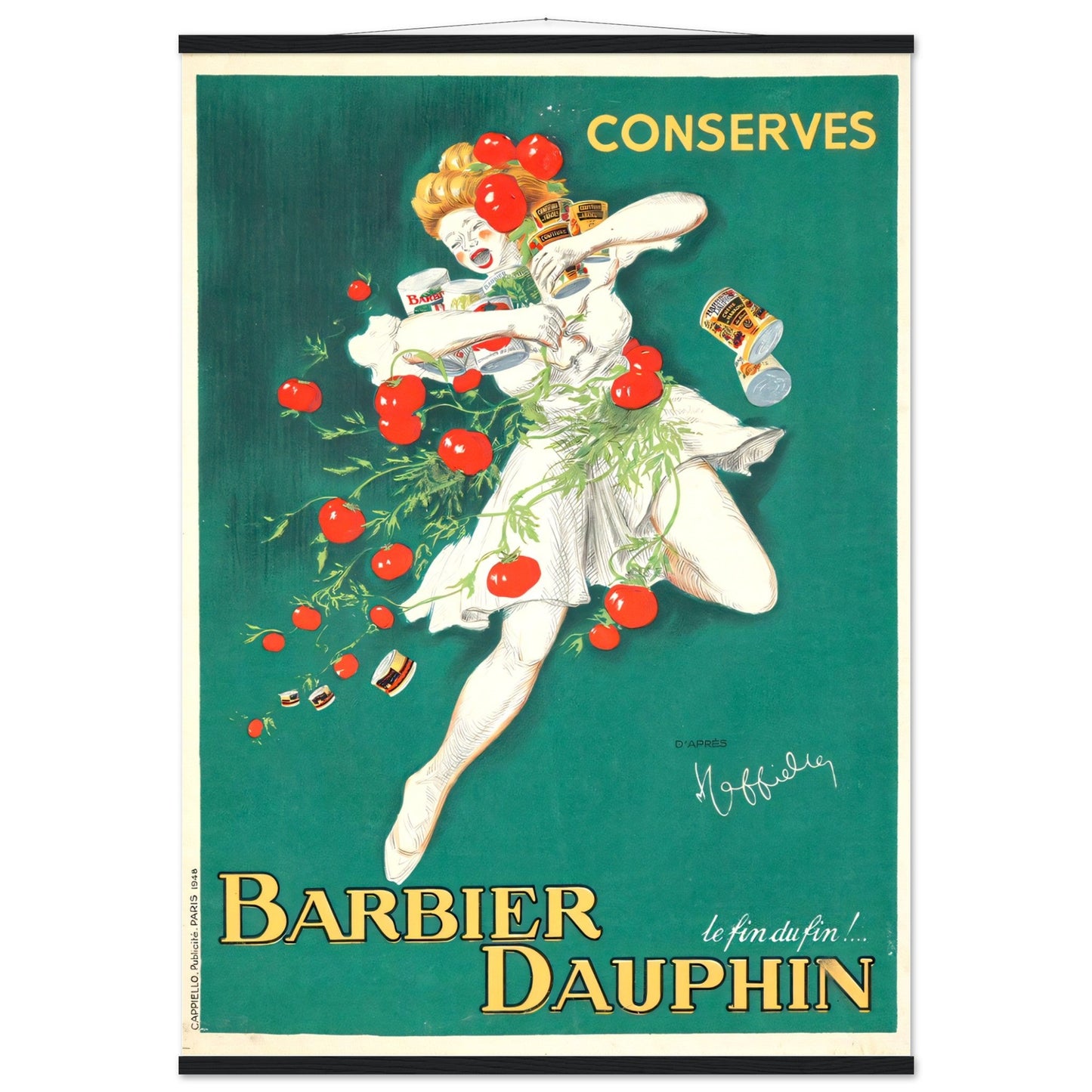 Barbier Dauphin Vintage poster reprint on Premium Matte Paper - Posterify