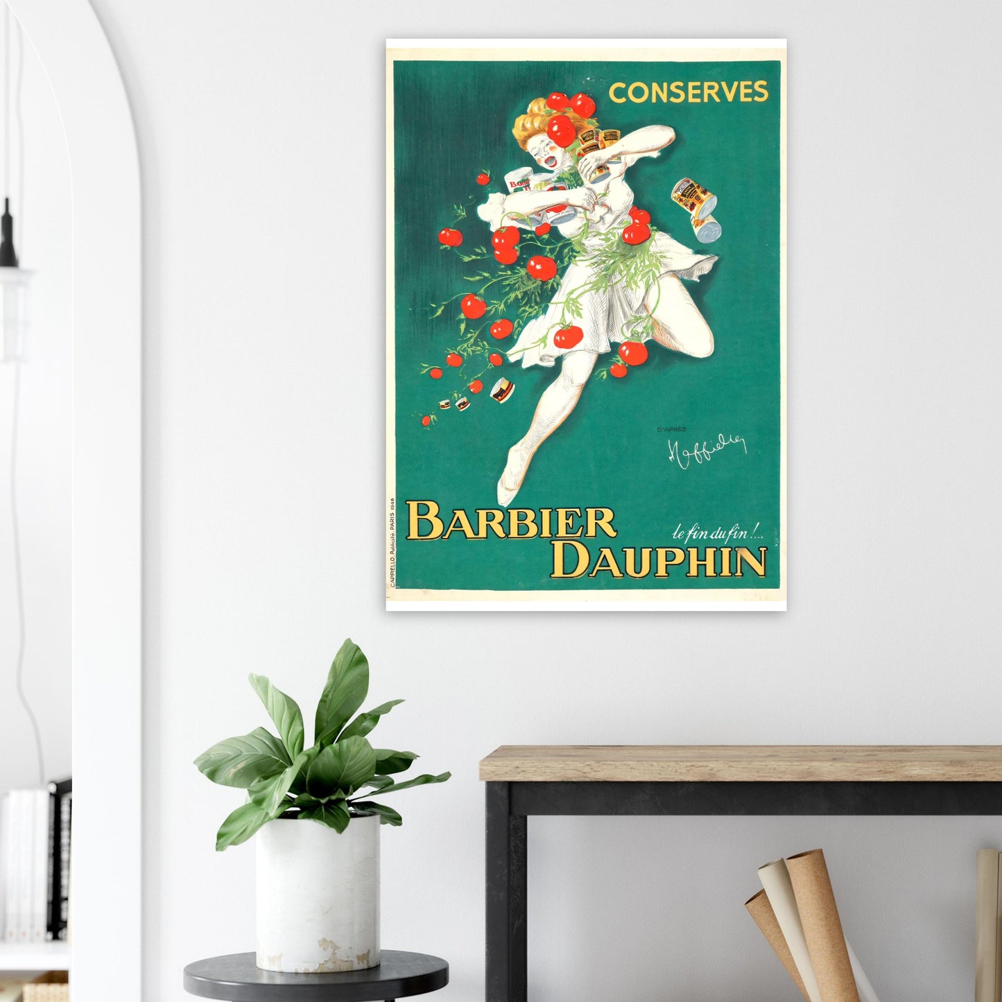 Barbier Dauphin Vintage poster reprint on Premium Matte Paper - Posterify