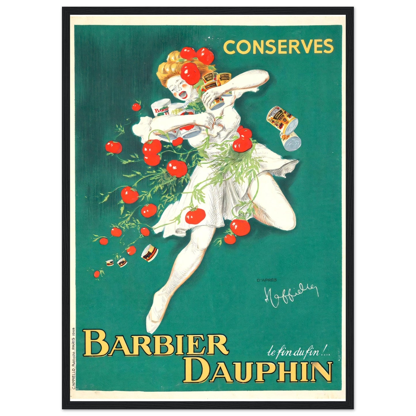 Barbier Dauphin Vintage poster reprint on Premium Matte Paper - Posterify