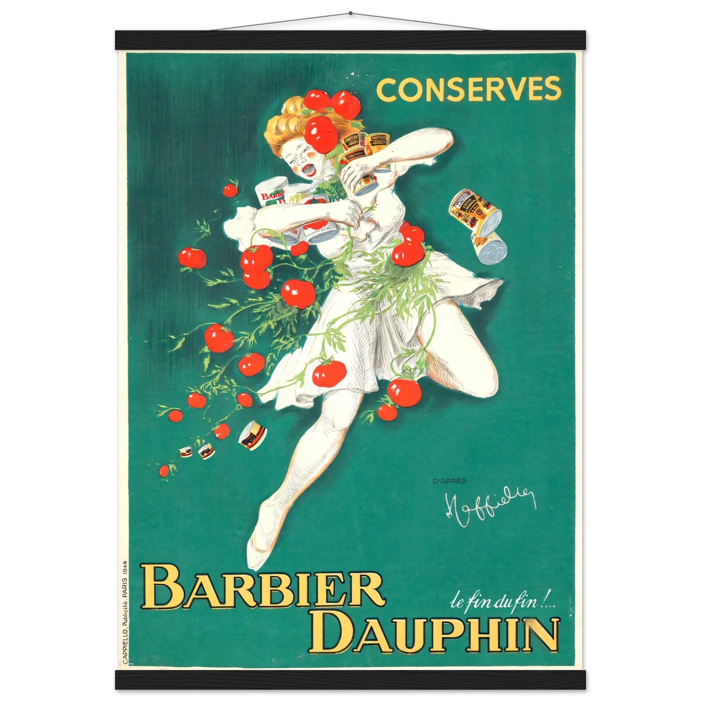 Barbier Dauphin Vintage poster reprint on Premium Matte Paper - Posterify