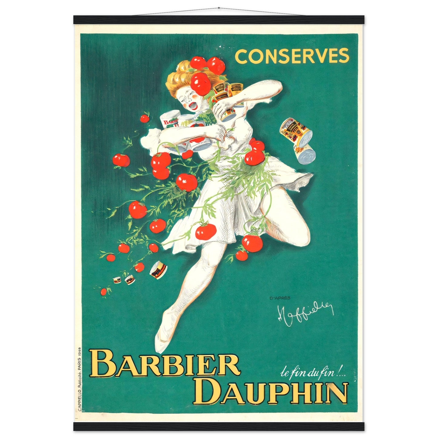 Barbier Dauphin Vintage poster reprint on Premium Matte Paper - Posterify