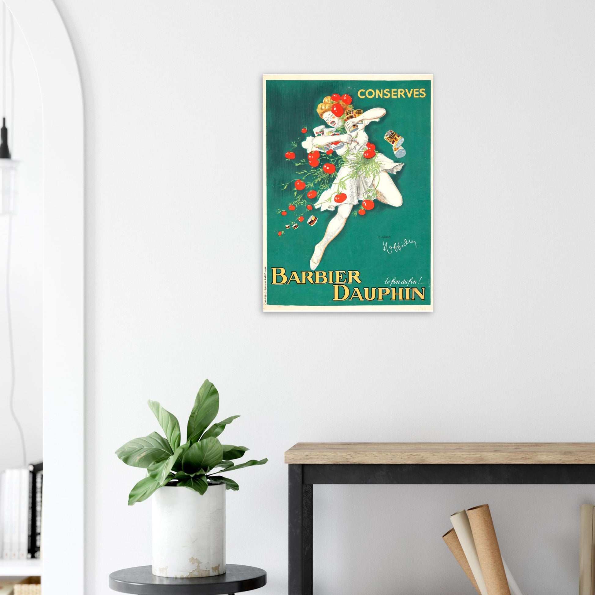 Barbier Dauphin Vintage poster reprint on Premium Matte Paper - Posterify