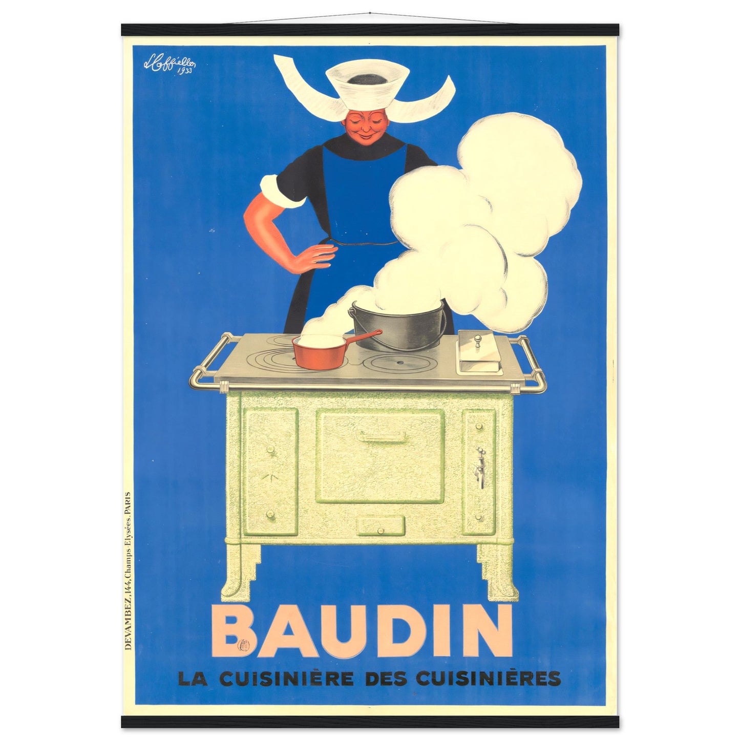 Baudin Vintage poster reprint on Premium Matte Paper - Posterify