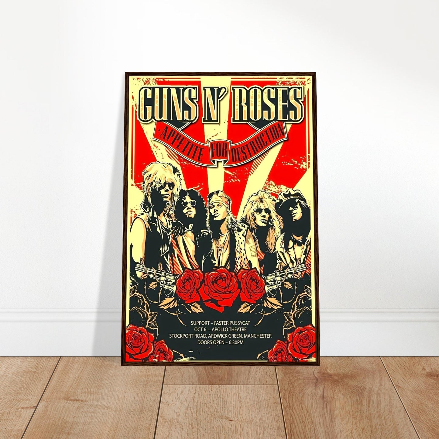 Guns n' Roses Vintage Poster Reprint on Premium Matte Paper - Posterify