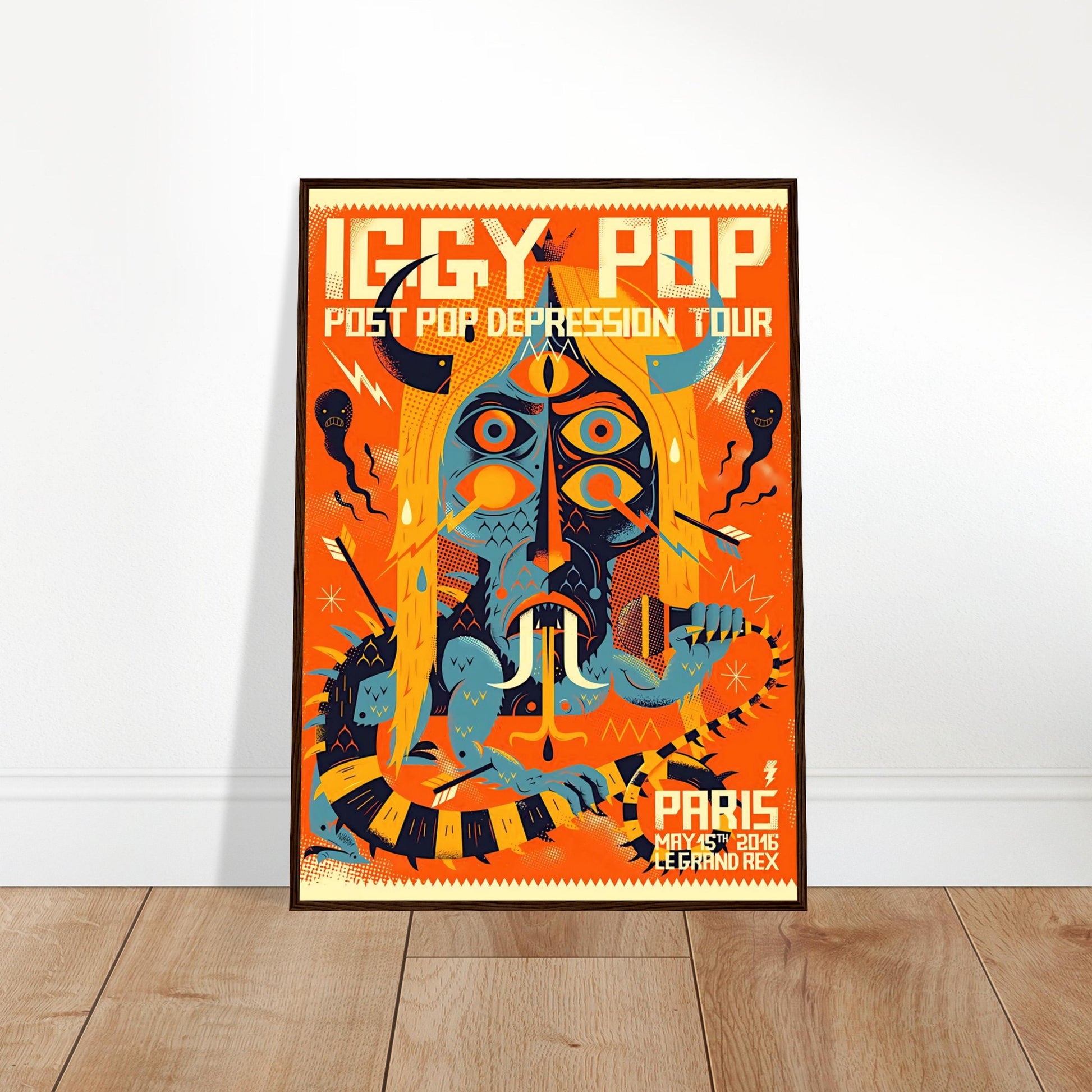 Iggy Pop Vintage Poster Reprint on Premium Matte Paper - Posterify