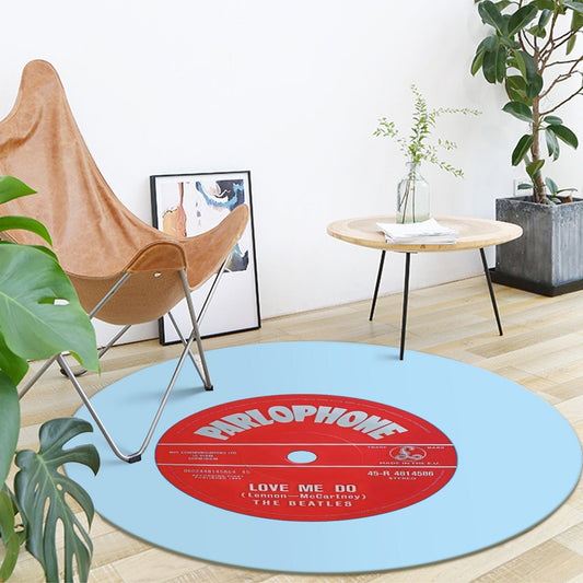 Beatles, Love Me Do, Single Vinyl Record Round Mat - Posterify