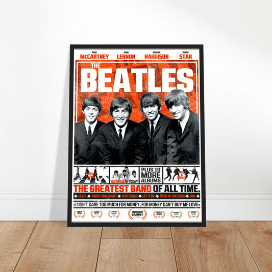 Beatles Vintage Poster Reprint on Premium Matte Paper - Posterify