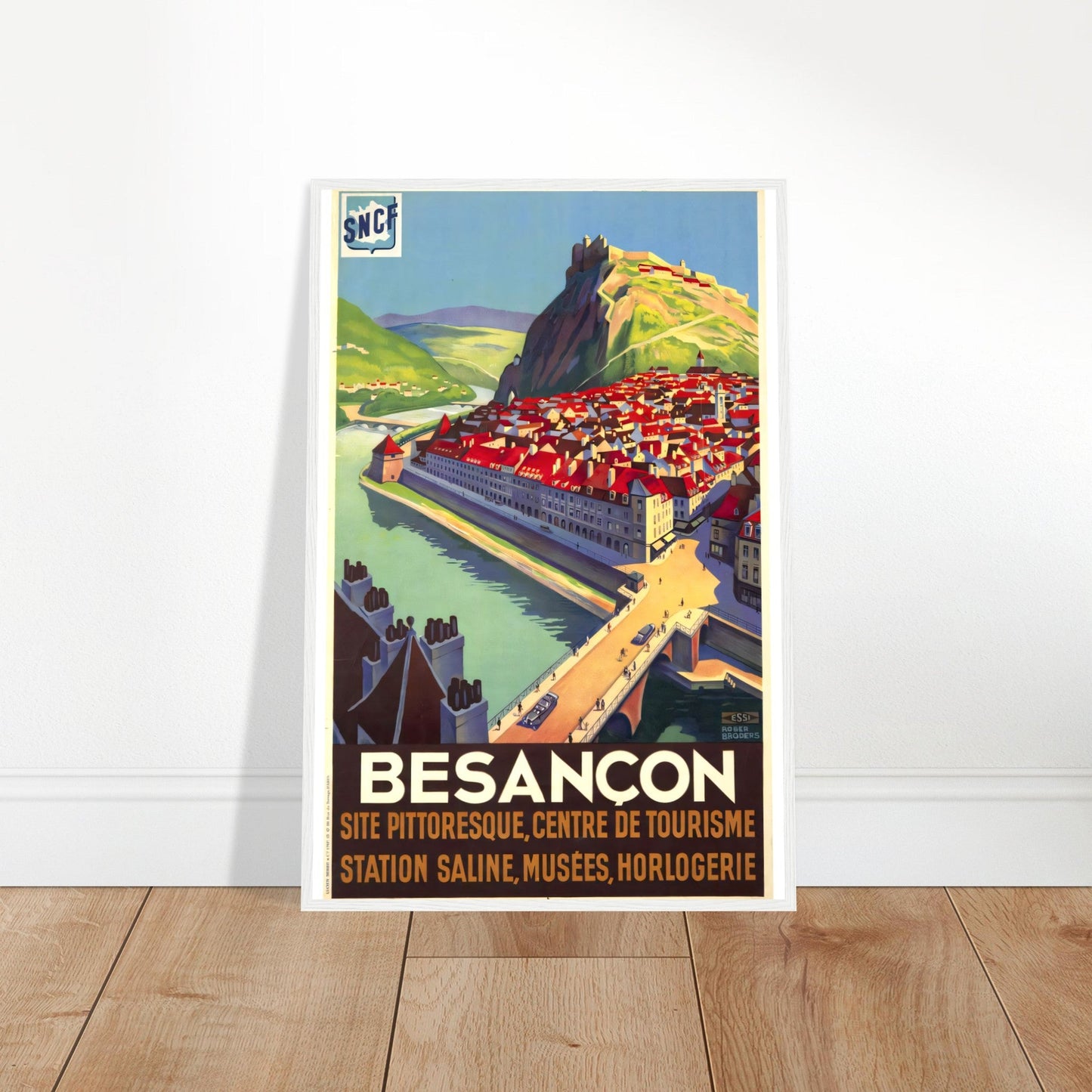 Besancon Vintage Poster Reprint on Premium Matte Paper - Posterify