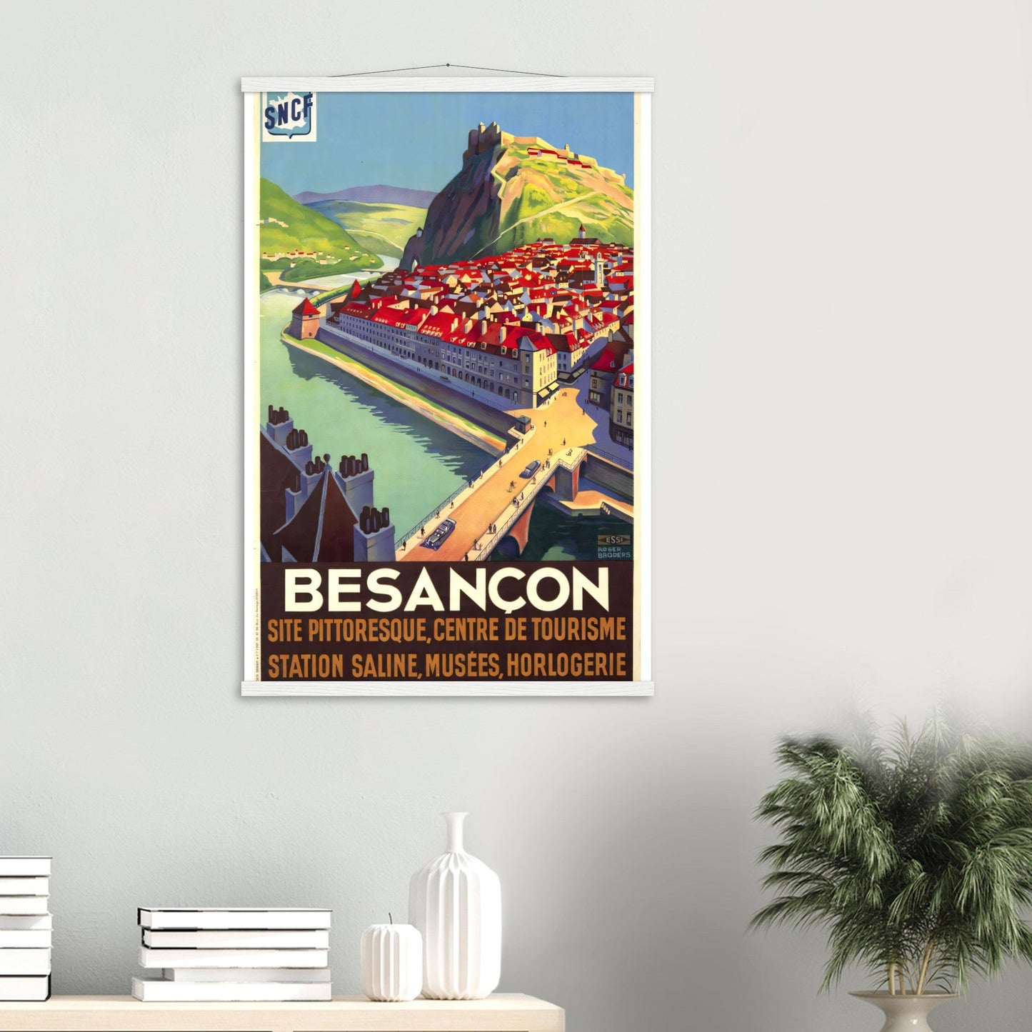 Besancon Vintage Poster Reprint on Premium Matte Paper - Posterify