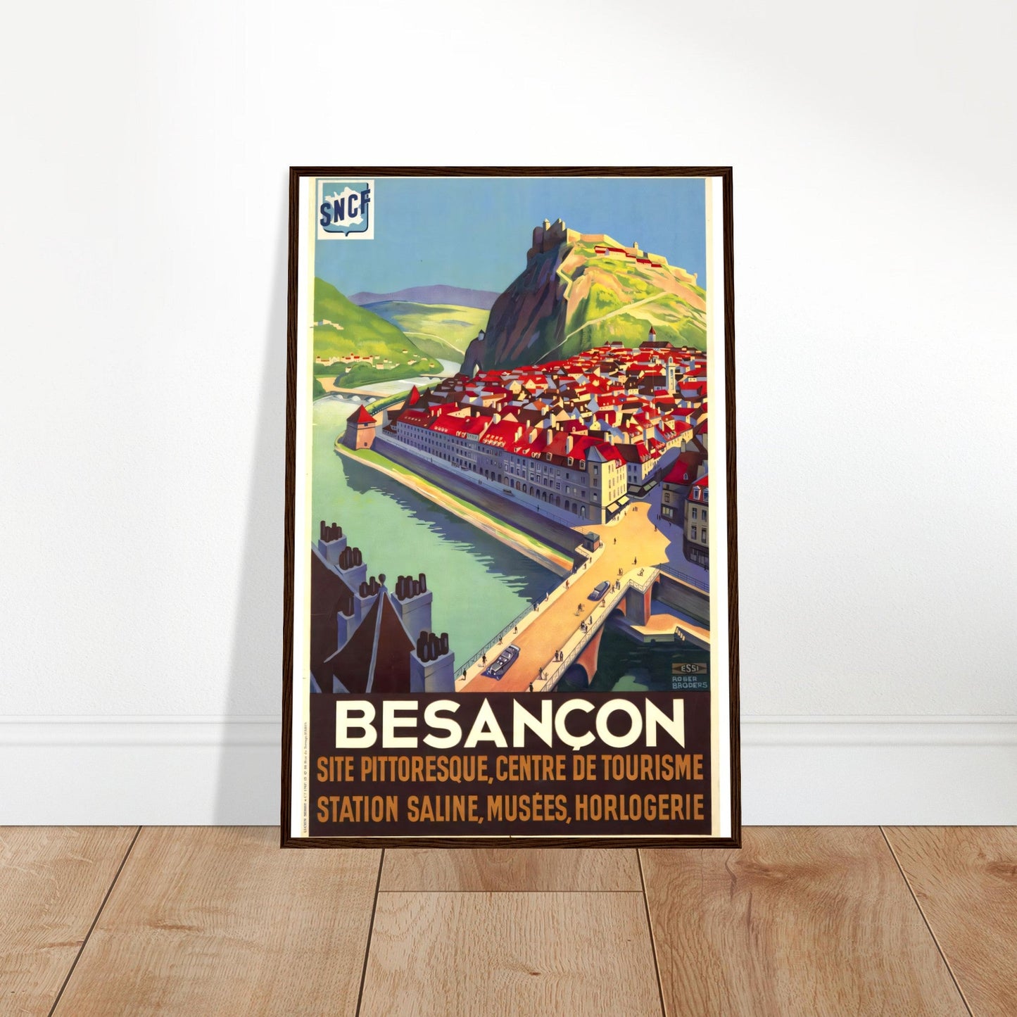 Besancon Vintage Poster Reprint on Premium Matte Paper - Posterify