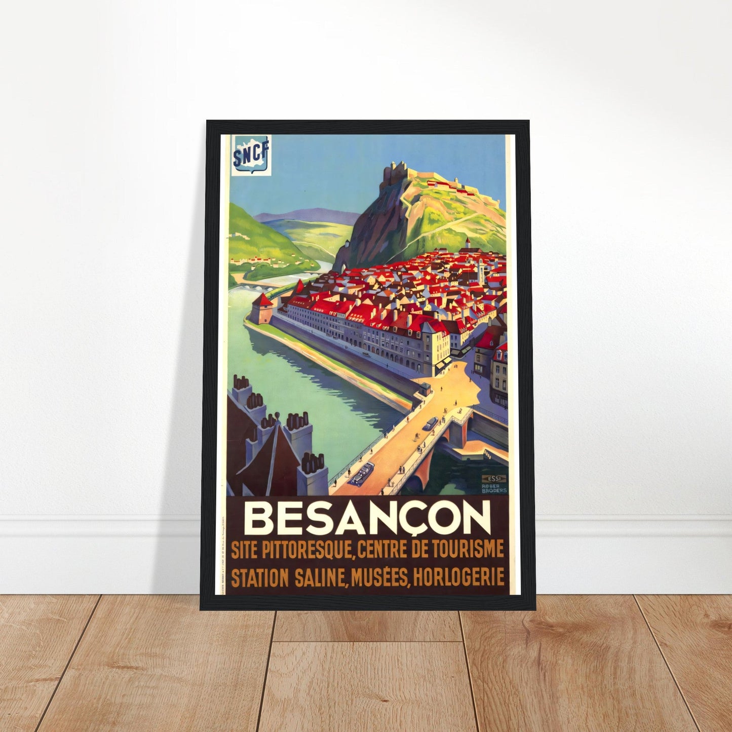 Besancon Vintage Poster Reprint on Premium Matte Paper - Posterify