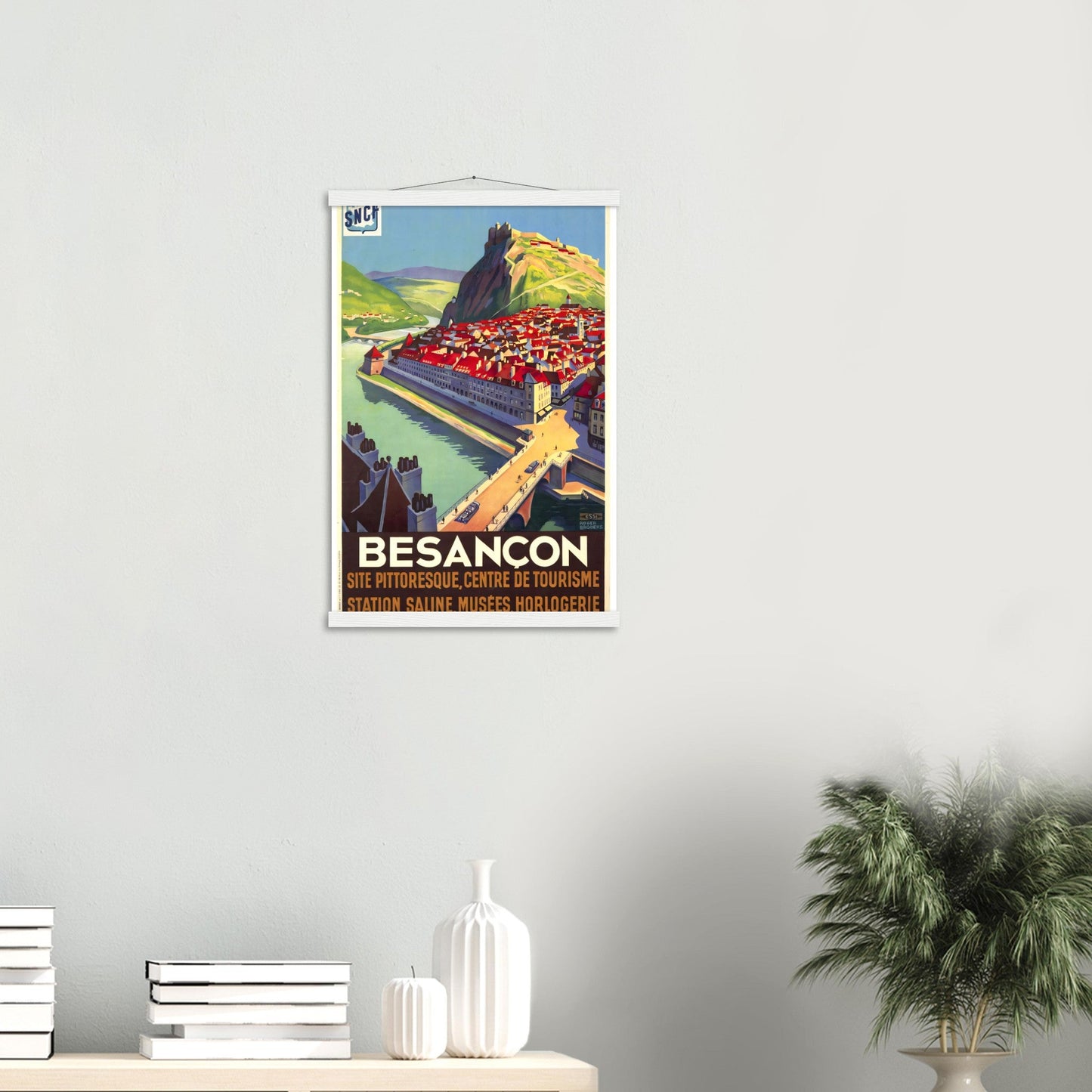 Besancon Vintage Poster Reprint on Premium Matte Paper - Posterify