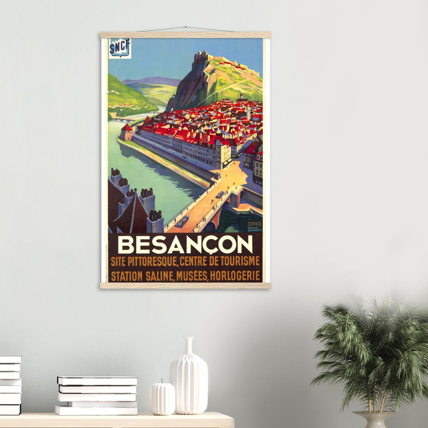 Besancon Vintage Poster Reprint on Premium Matte Paper - Posterify