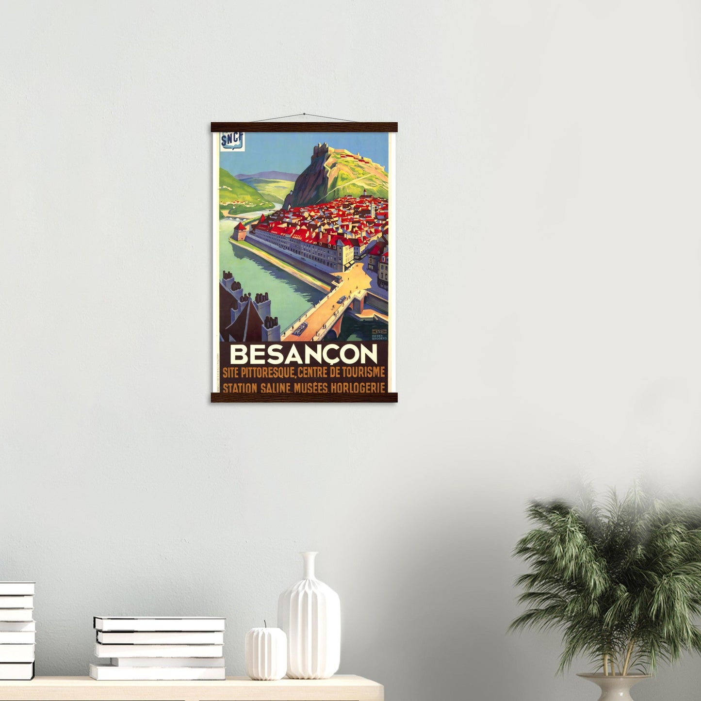 Besancon Vintage Poster Reprint on Premium Matte Paper - Posterify