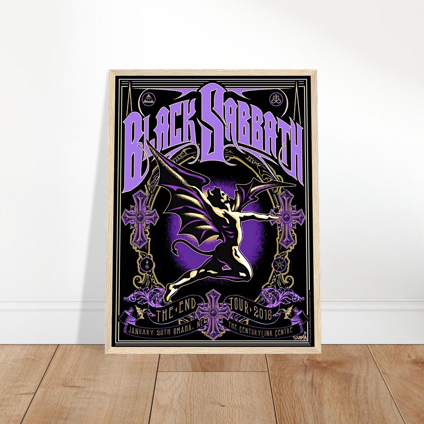 Black Sabbath Vintage Poster Reprint on Premium Matte Paper - Posterify