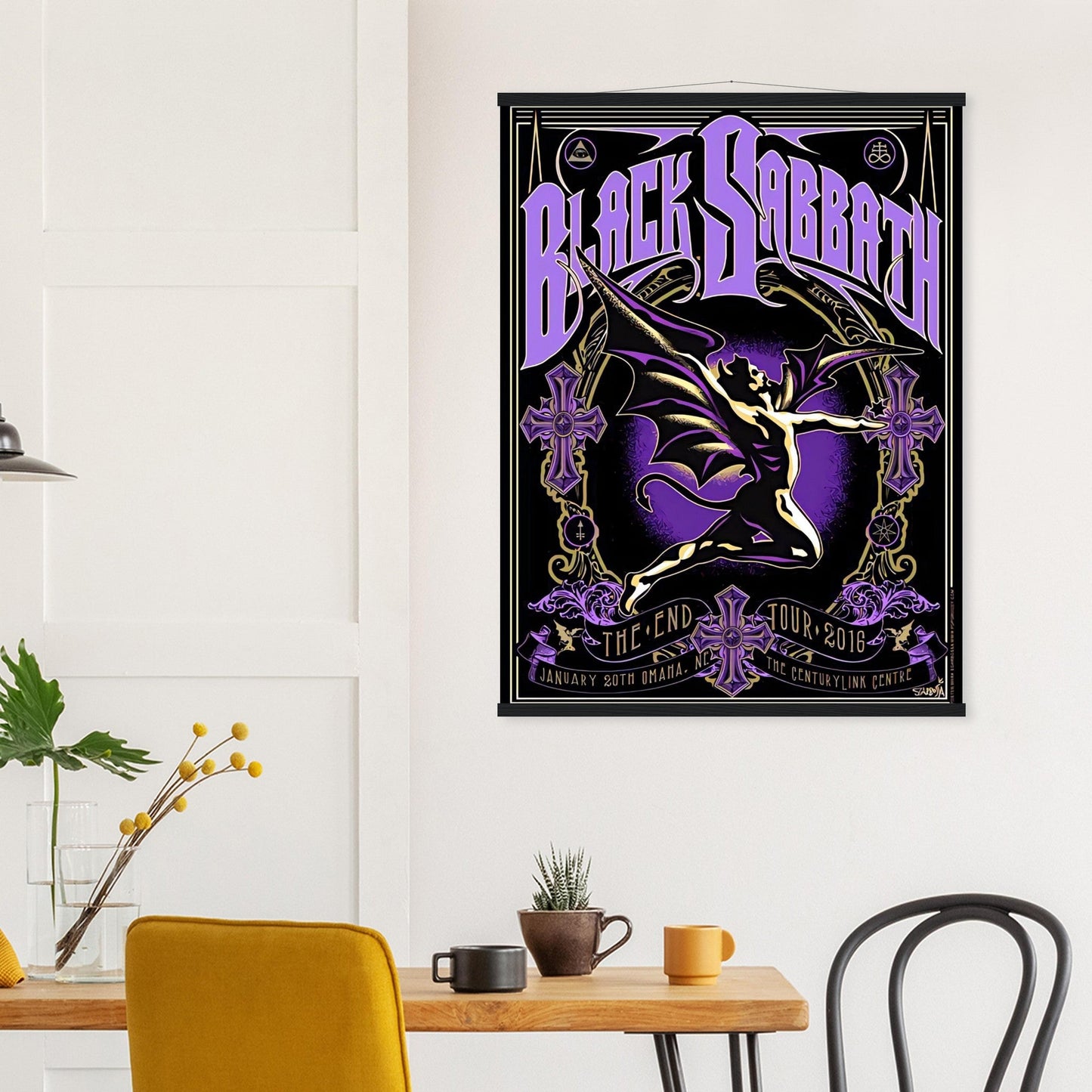 Black Sabbath Vintage Poster Reprint on Premium Matte Paper - Posterify