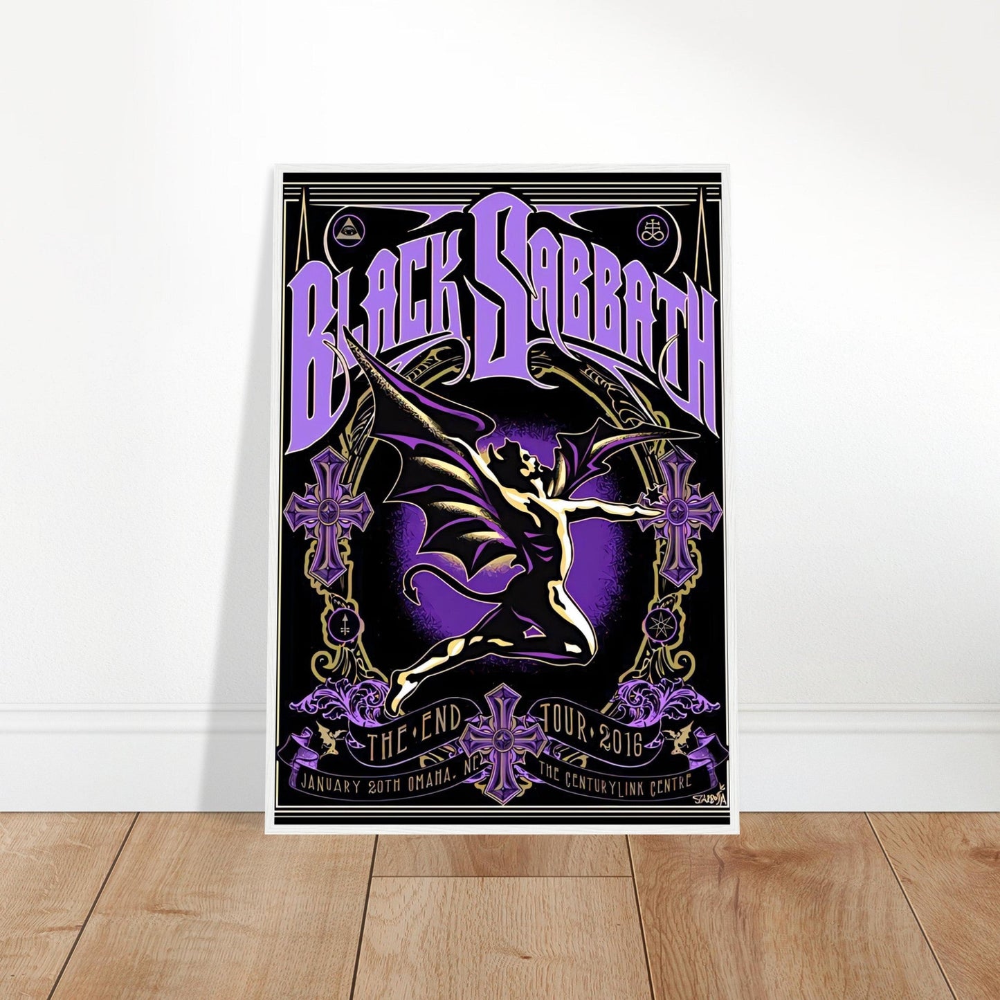 Black Sabbath Vintage Poster Reprint on Premium Matte Paper - Posterify