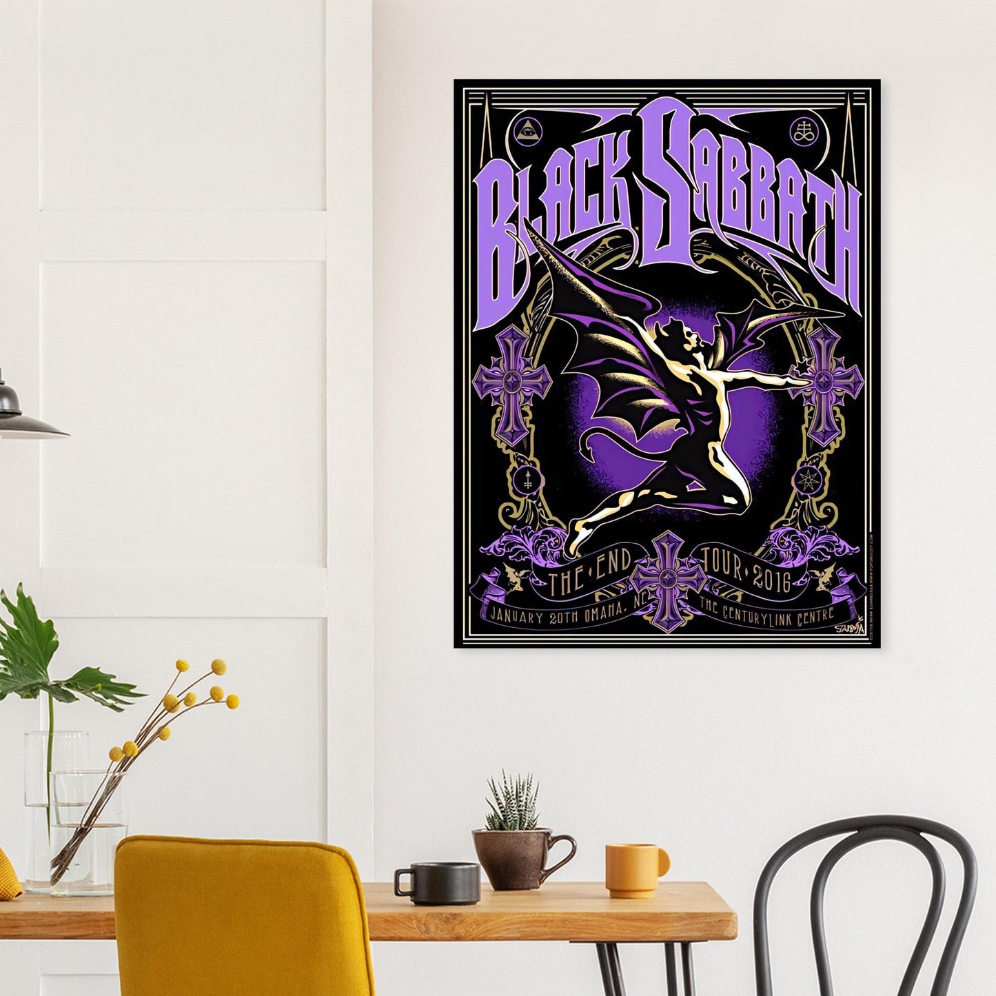 Black Sabbath Vintage Poster Reprint on Premium Matte Paper - Posterify