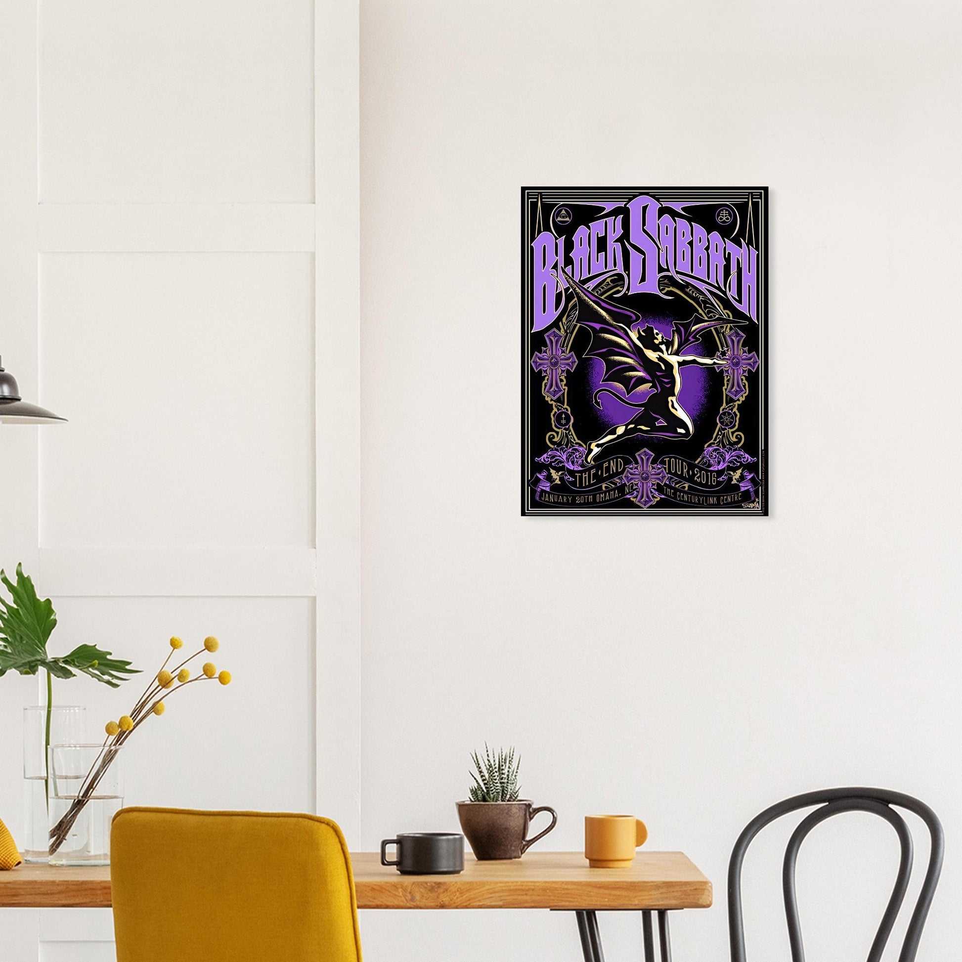 Black Sabbath Vintage Poster Reprint on Premium Matte Paper - Posterify