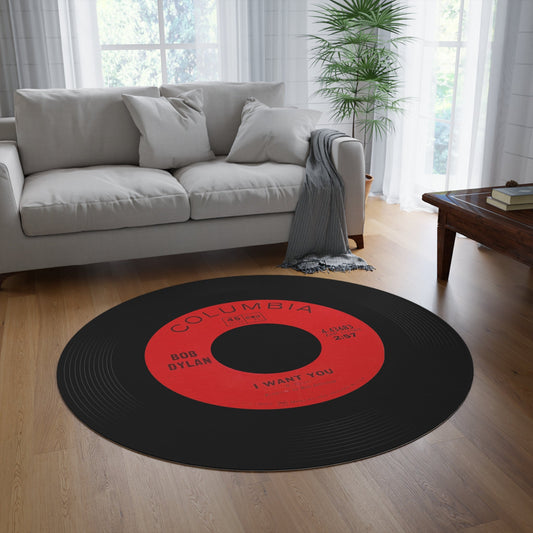 Bob Dylan, I want You, Vinyl Record mat - Posterify