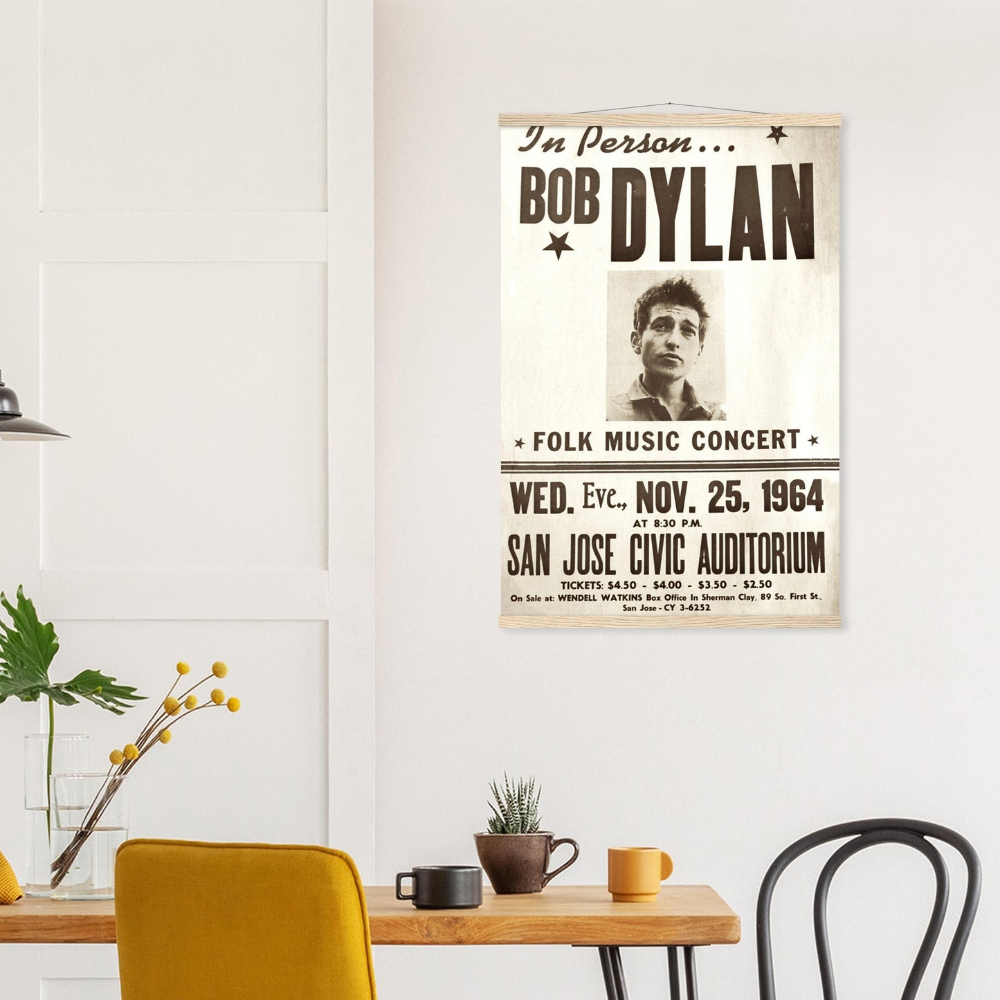 Bob Dylan Vintage Poster Reprint on Premium Matte Paper - Posterify