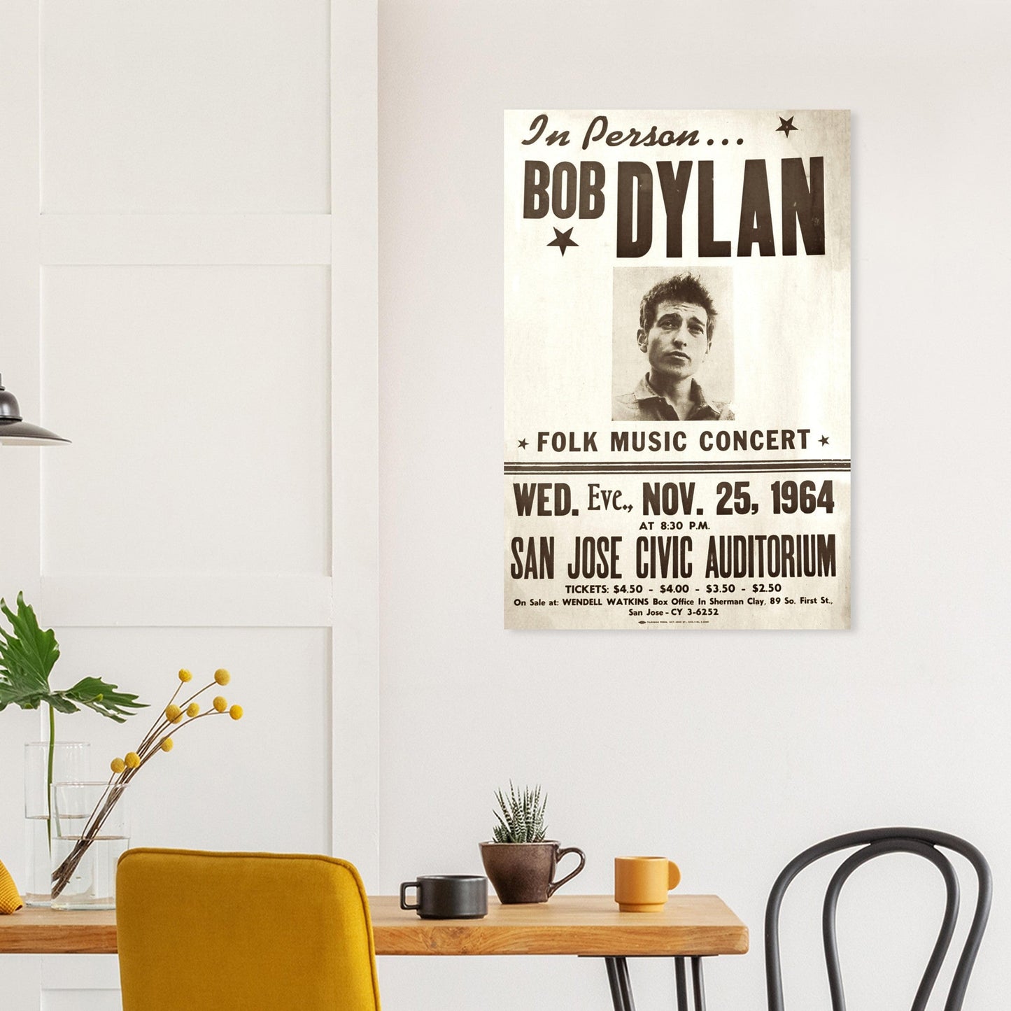 Bob Dylan Vintage Poster Reprint on Premium Matte Paper - Posterify