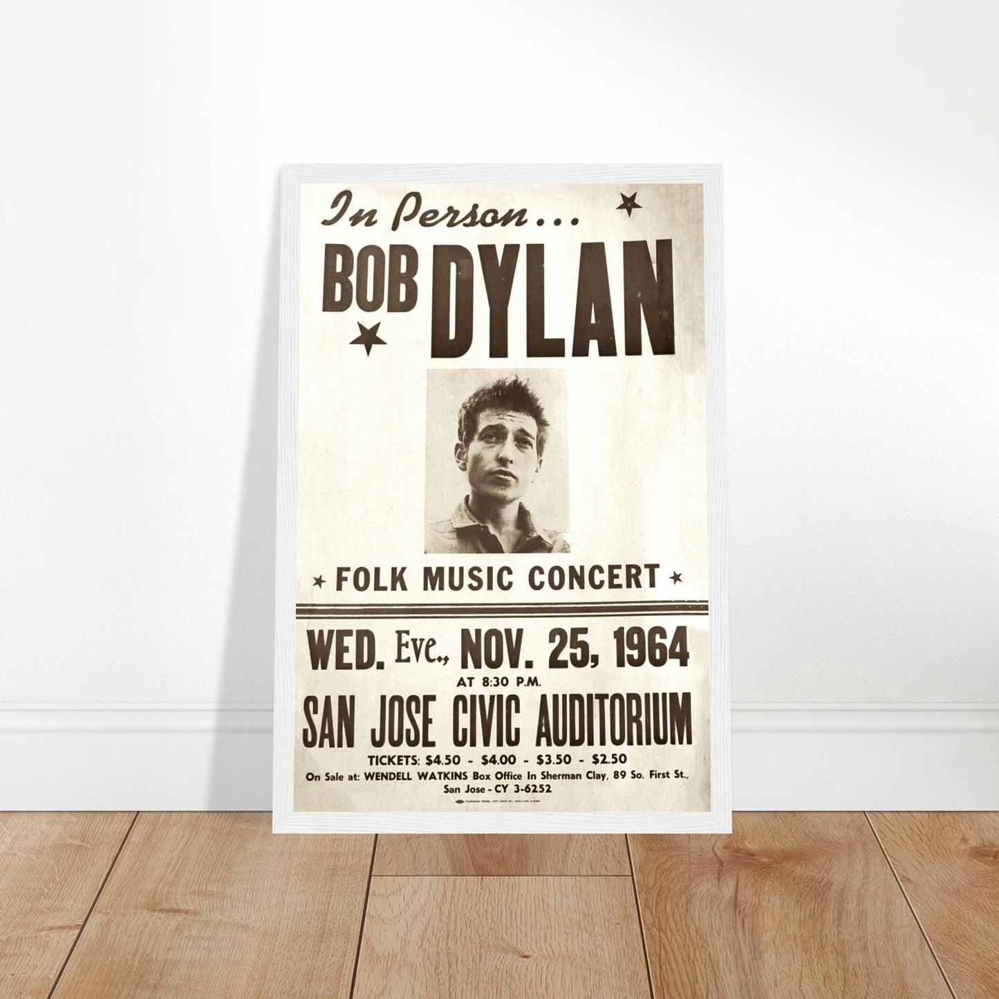 Bob Dylan Vintage Poster Reprint on Premium Matte Paper - Posterify