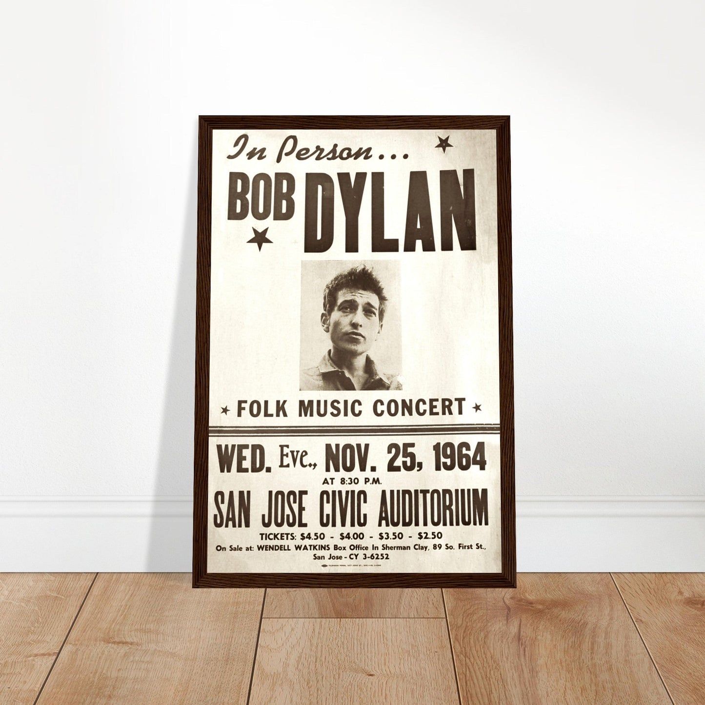 Bob Dylan Vintage Poster Reprint on Premium Matte Paper - Posterify