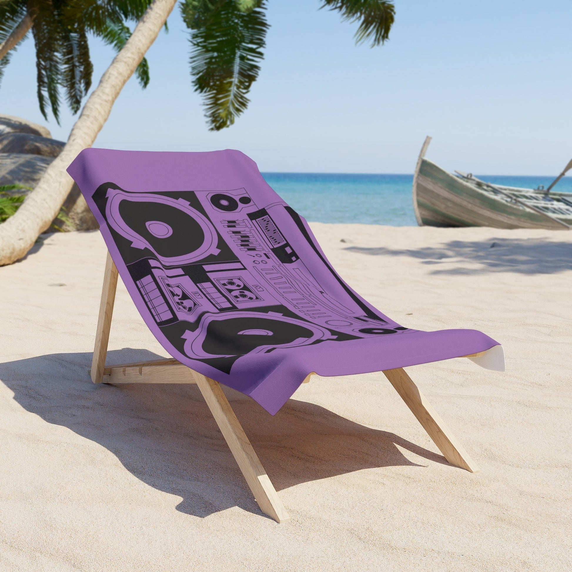 Bom Box, Sound Blaster, Beach Towel - Posterify